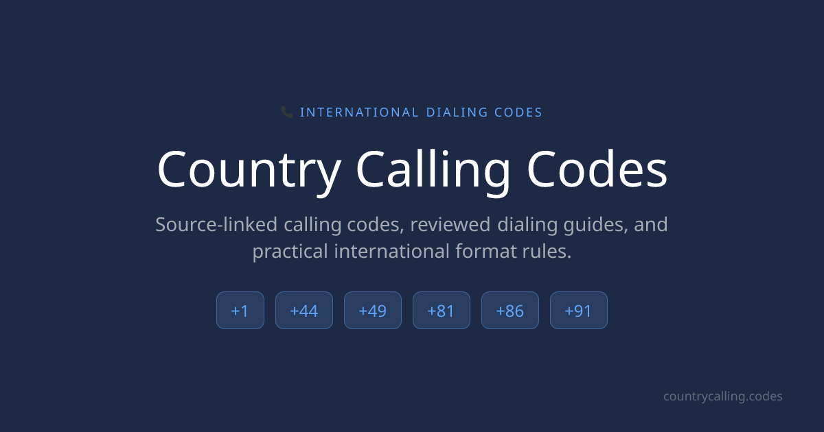 Country Calling Codes logo